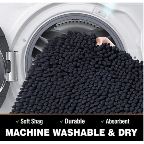 NEW! 2 Piece Chenille Bath Mat Set - Picture 2 of 6